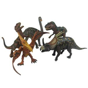 Kid Galaxy Poseable Dino Dinosaur Action Figure Toy Lot of 5
